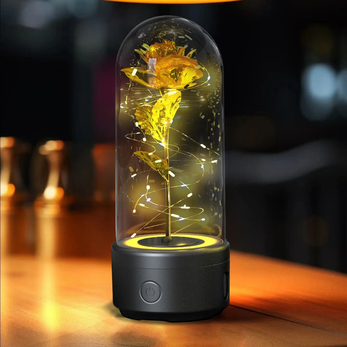 Rose Light & Speaker, 2 in 1 Lamp