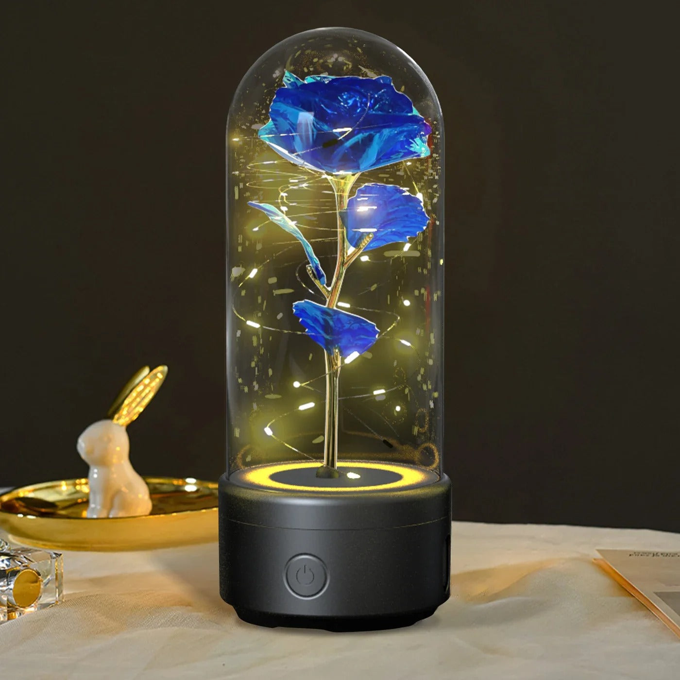 Rose Light & Speaker, 2 in 1 Lamp