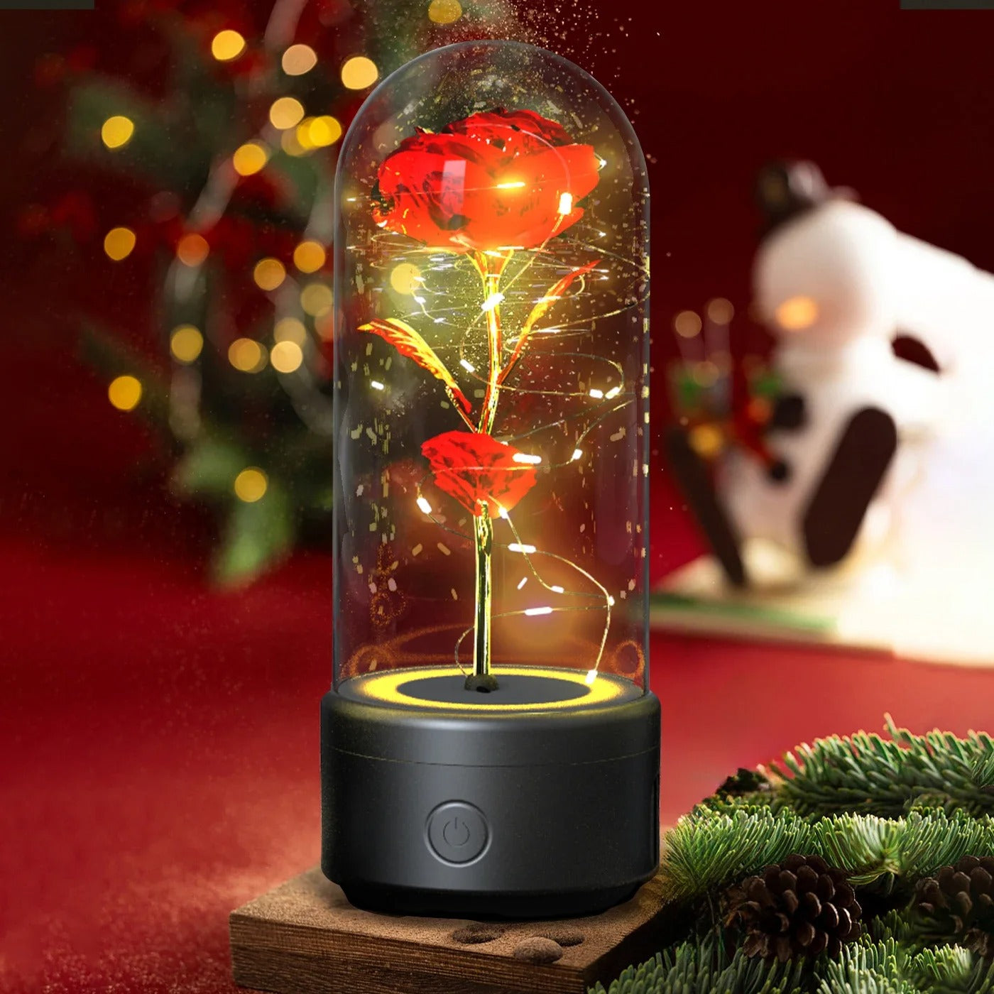 Rose Light & Speaker, 2 in 1 Lamp